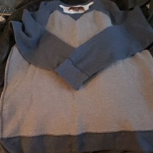 Long sleeve, vintage thermal style shirt